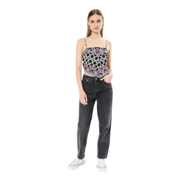 Y.A.S Top Yasmylia Crop Top With Back Tie - Size XL - Picture 13 of 15